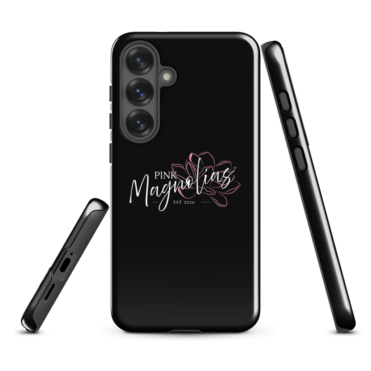 Tough Case for Samsung® | Pink Magnolias Dance | Modern Script Logo