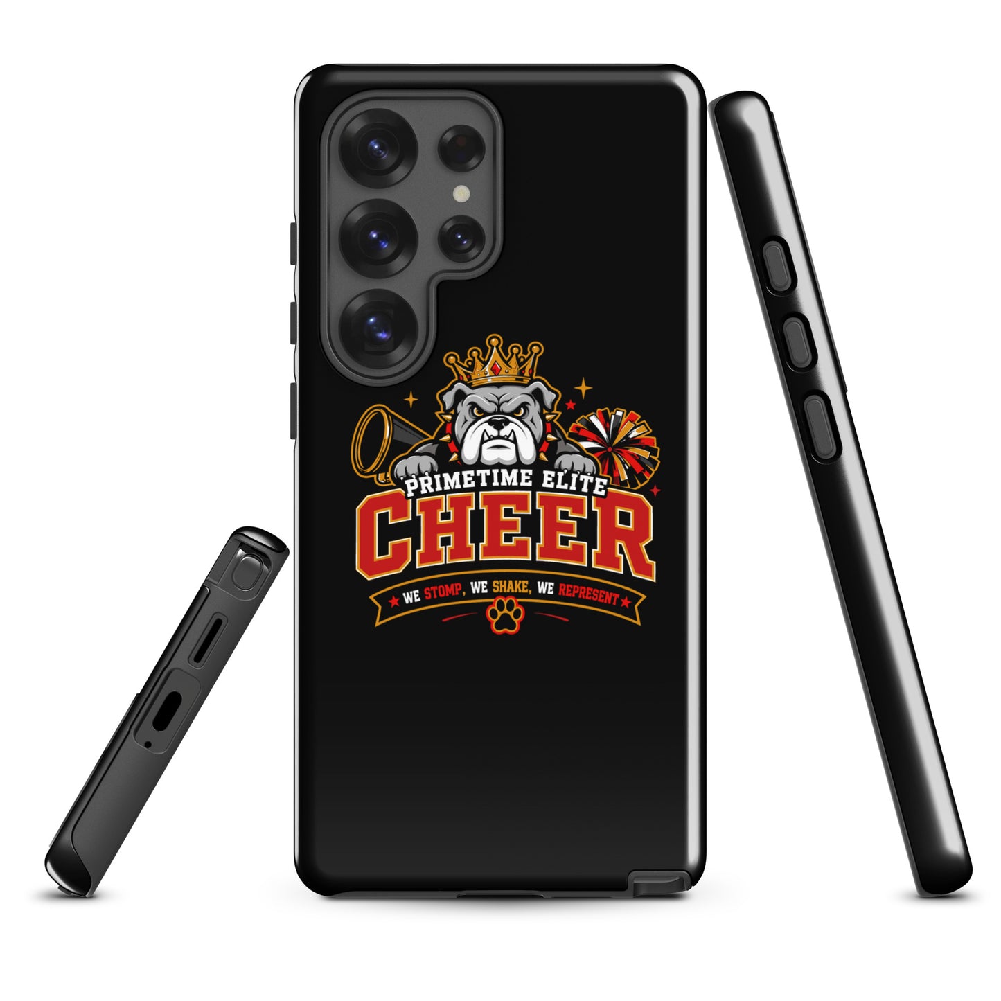 Tough Case for Samsung® | PTE Bulldog Cheer | Crest Logo