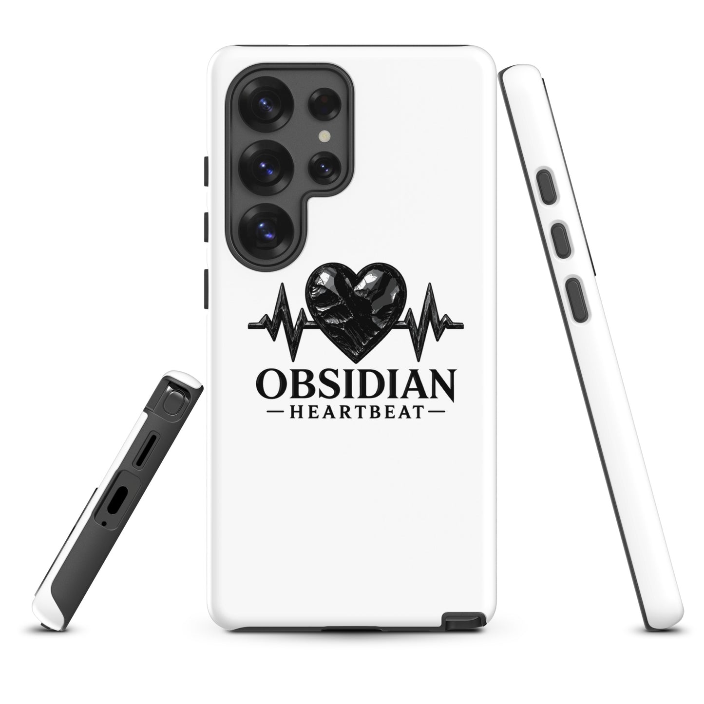 Tough Case for Samsung® | Obsidian Heartbeat | Pulse Athletics Logo