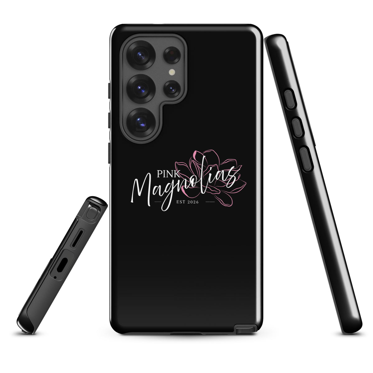 Tough Case for Samsung® | Pink Magnolias Dance | Modern Script Logo