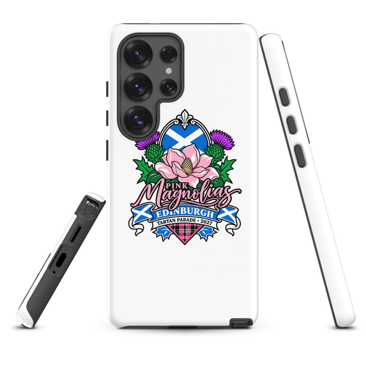 Tough Case for Samsung® | Pink Magnolias Dance | Valor Logo