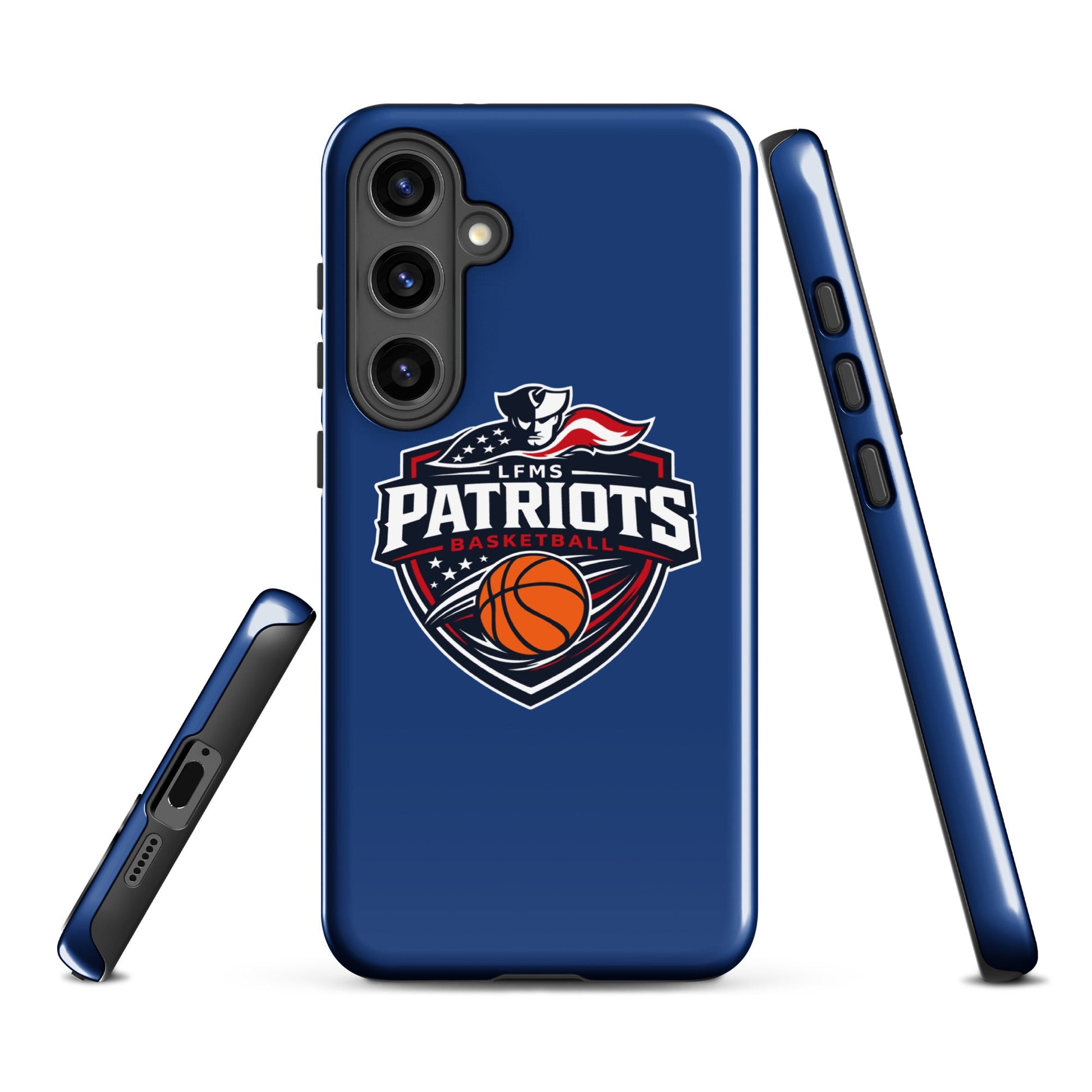 Tough Case for Samsung® | LFMS Athletics | Patriots Basketball Logo