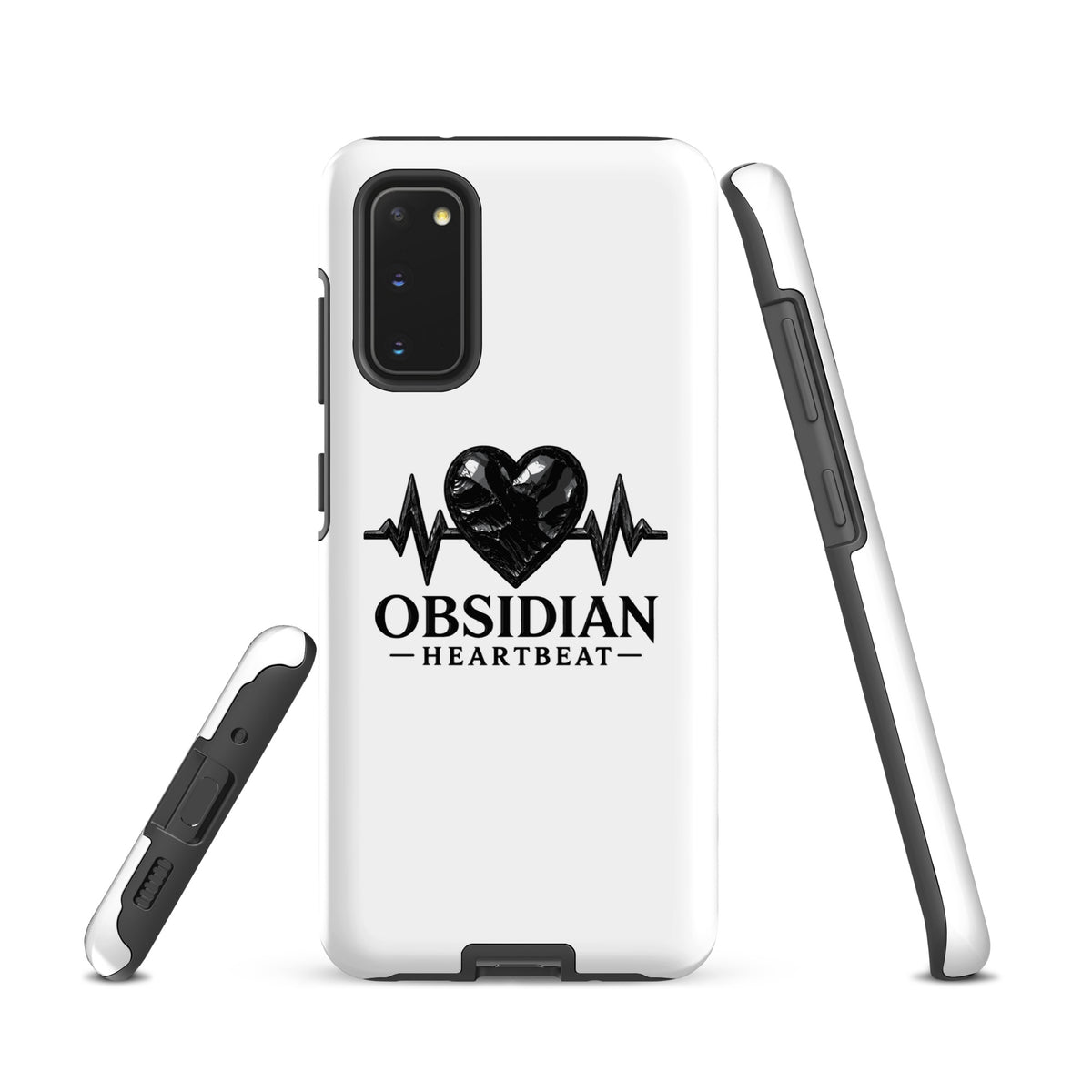 Tough Case for Samsung® | Obsidian Heartbeat | Pulse Athletics Logo