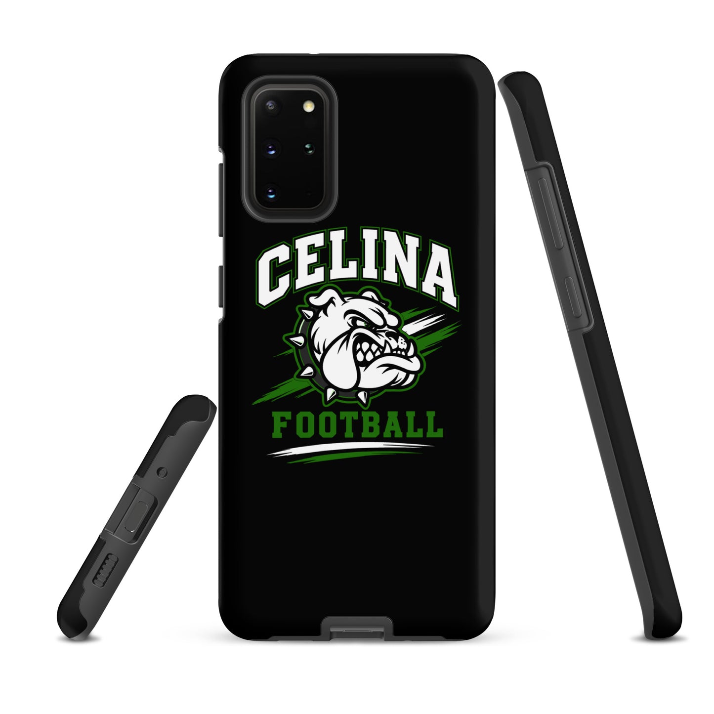 Tough Case for Samsung® | Celina Black Football | Emblem Logo