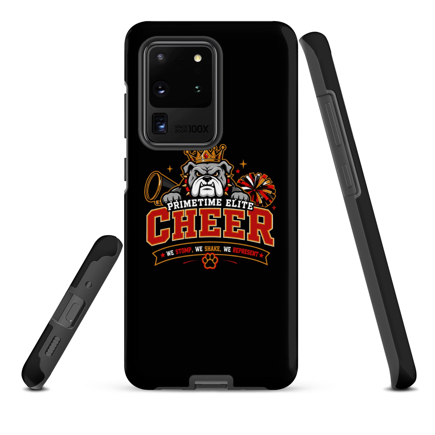 Tough Case for Samsung® | PTE Bulldog Cheer | Crest Logo