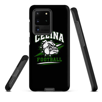 Tough Case for Samsung® | Celina Black Football | Emblem Logo
