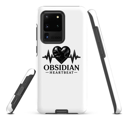 Tough Case for Samsung® | Obsidian Heartbeat | Pulse Athletics Logo