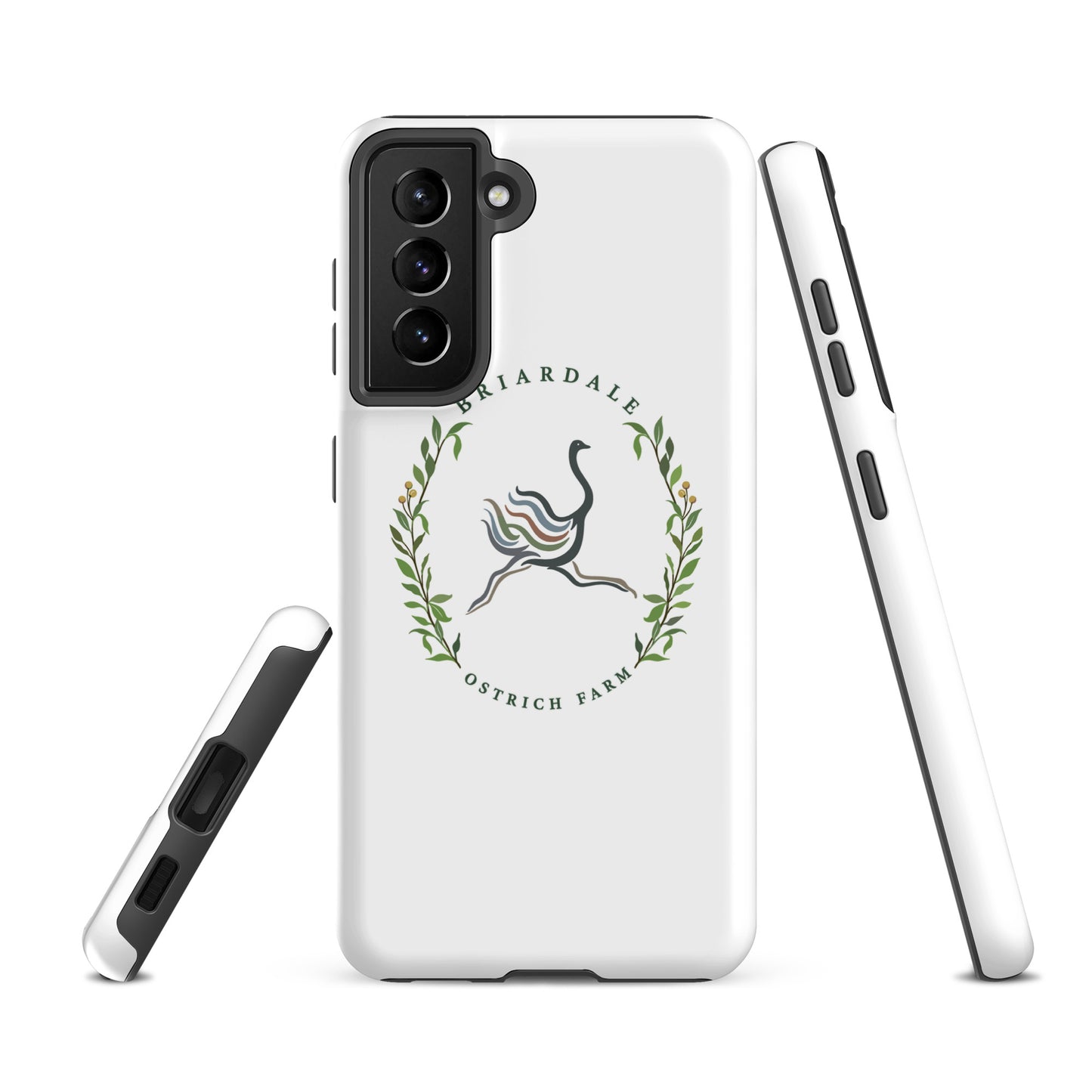 Tough Case for Samsung® | Briardale Ostrich Farm | Crest Logo
