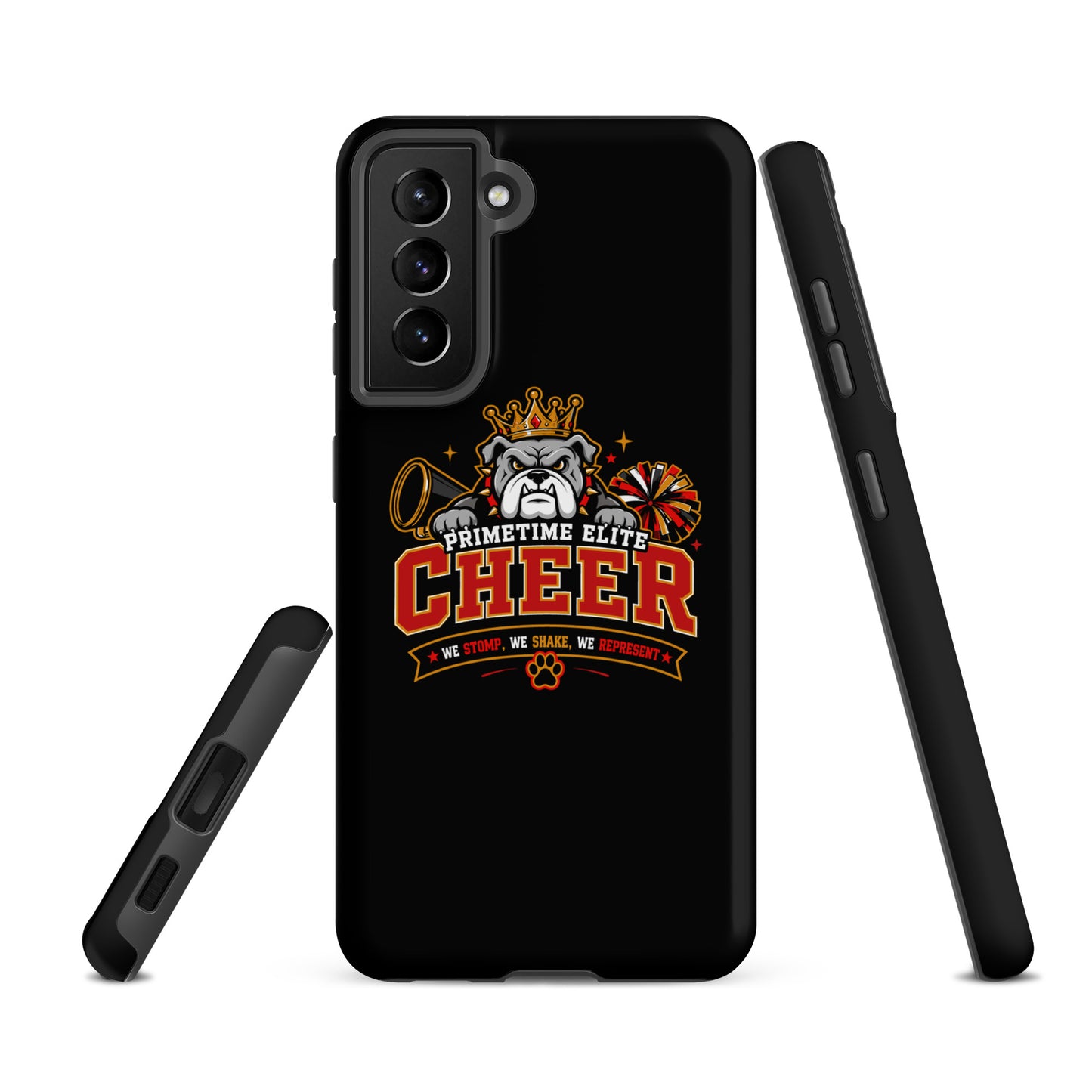Tough Case for Samsung® | PTE Bulldog Cheer | Crest Logo