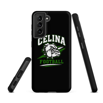 Tough Case for Samsung® | Celina Black Football | Emblem Logo