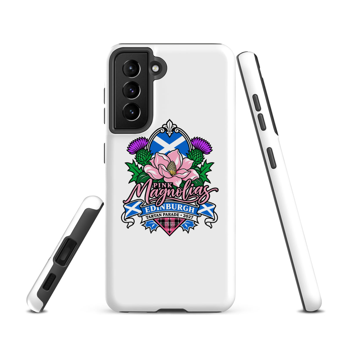 Tough Case for Samsung® | Pink Magnolias Dance | Valor Logo