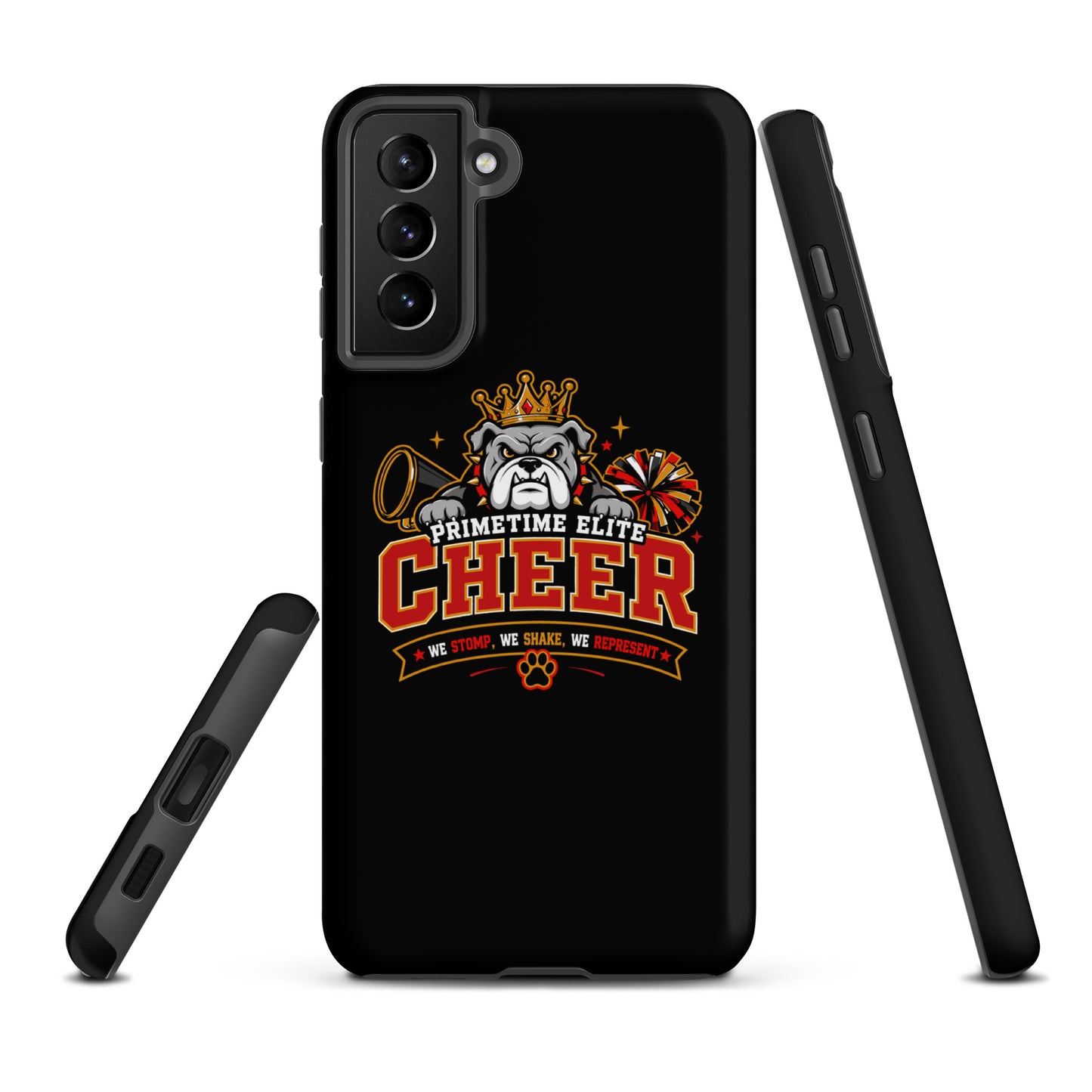 Tough Case for Samsung® | PTE Bulldog Cheer | Crest Logo