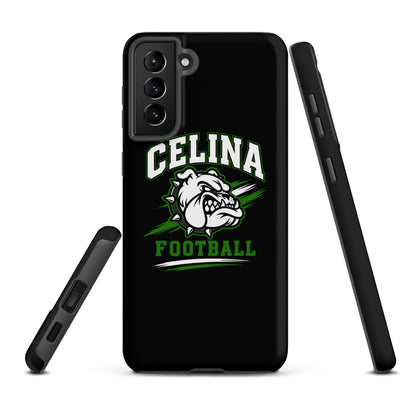Tough Case for Samsung® | Celina Black Football | Emblem Logo