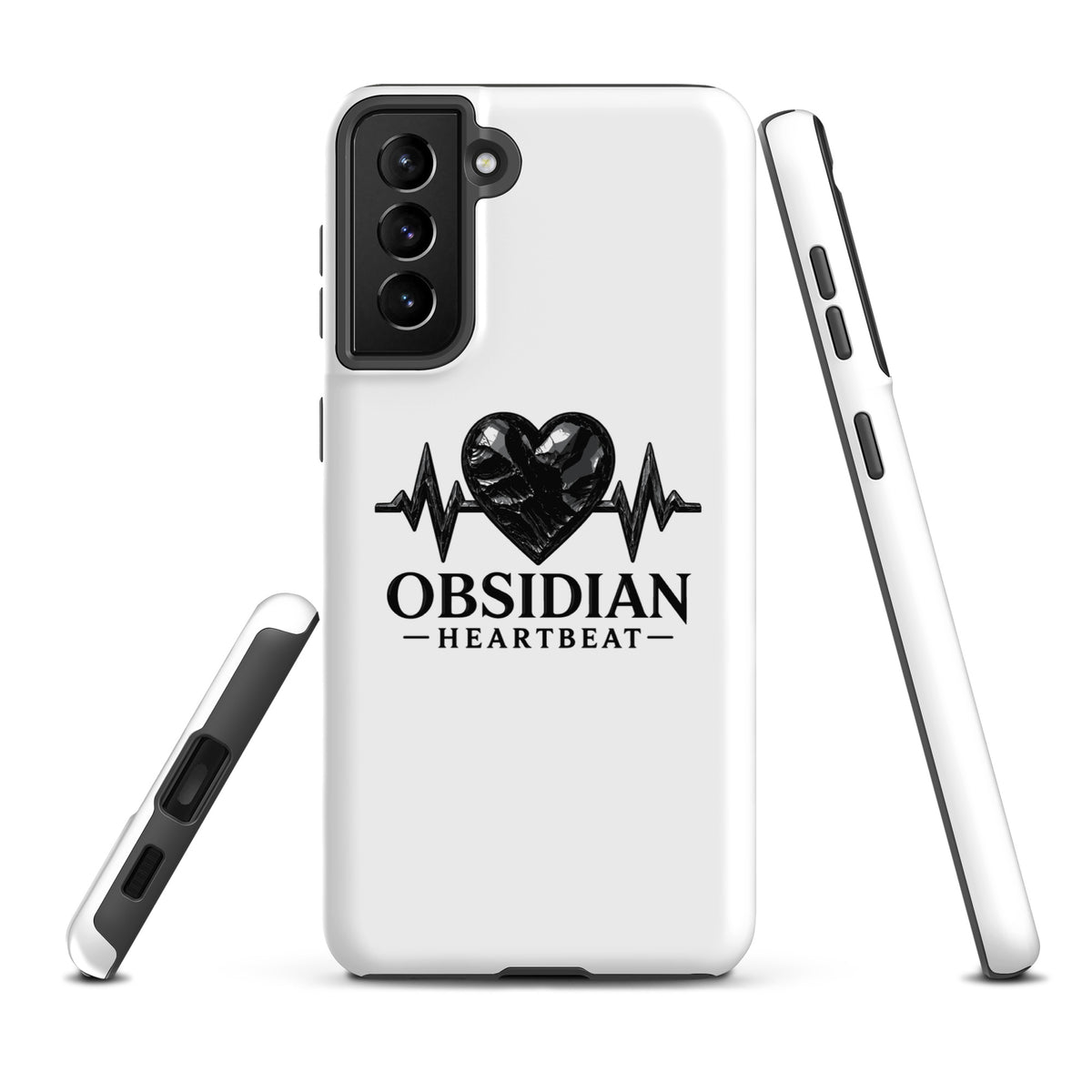 Tough Case for Samsung® | Obsidian Heartbeat | Pulse Athletics Logo
