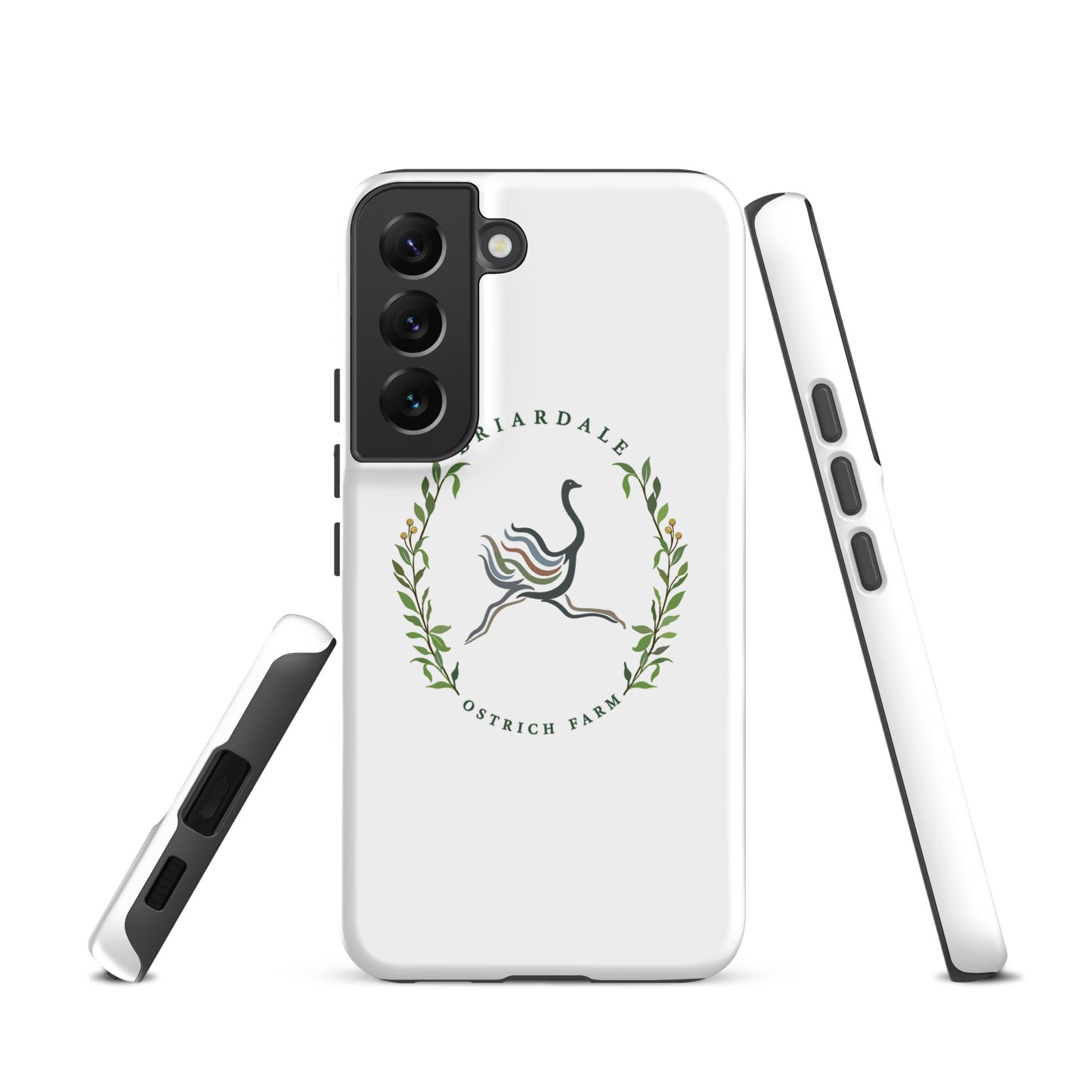 Tough Case for Samsung® | Briardale Ostrich Farm | Crest Logo