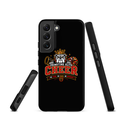 Tough Case for Samsung® | PTE Bulldog Cheer | Crest Logo