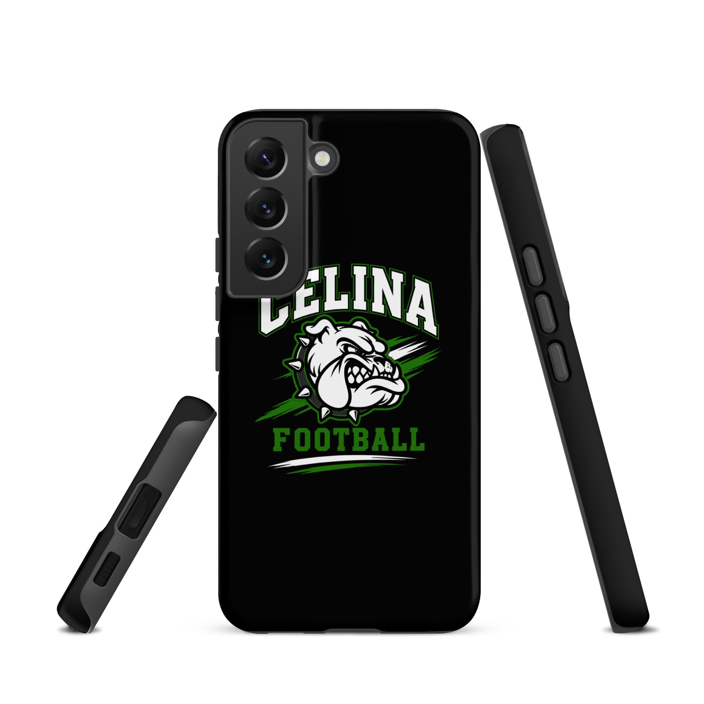 Tough Case for Samsung® | Celina Black Football | Emblem Logo
