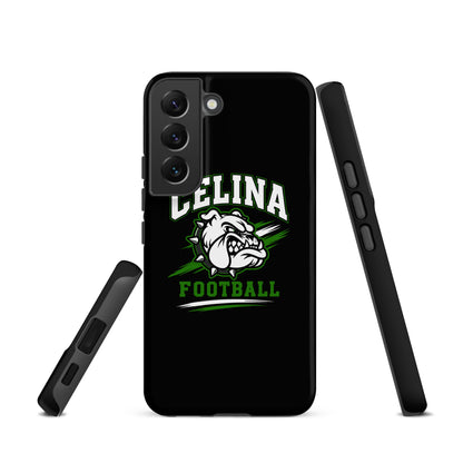 Tough Case for Samsung® | Celina Black Football | Emblem Logo