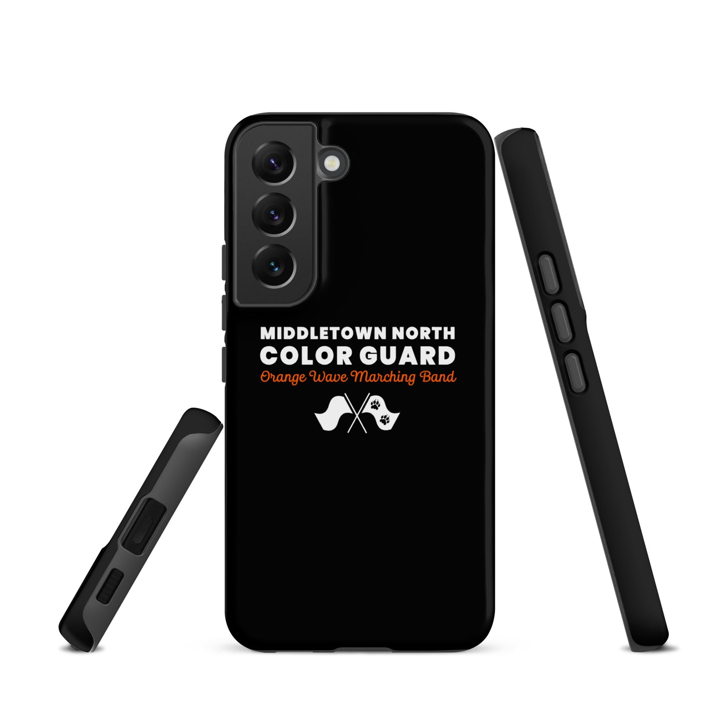 Tough Case for Samsung® | Orange Wave Marching Band | Modern Script Logo
