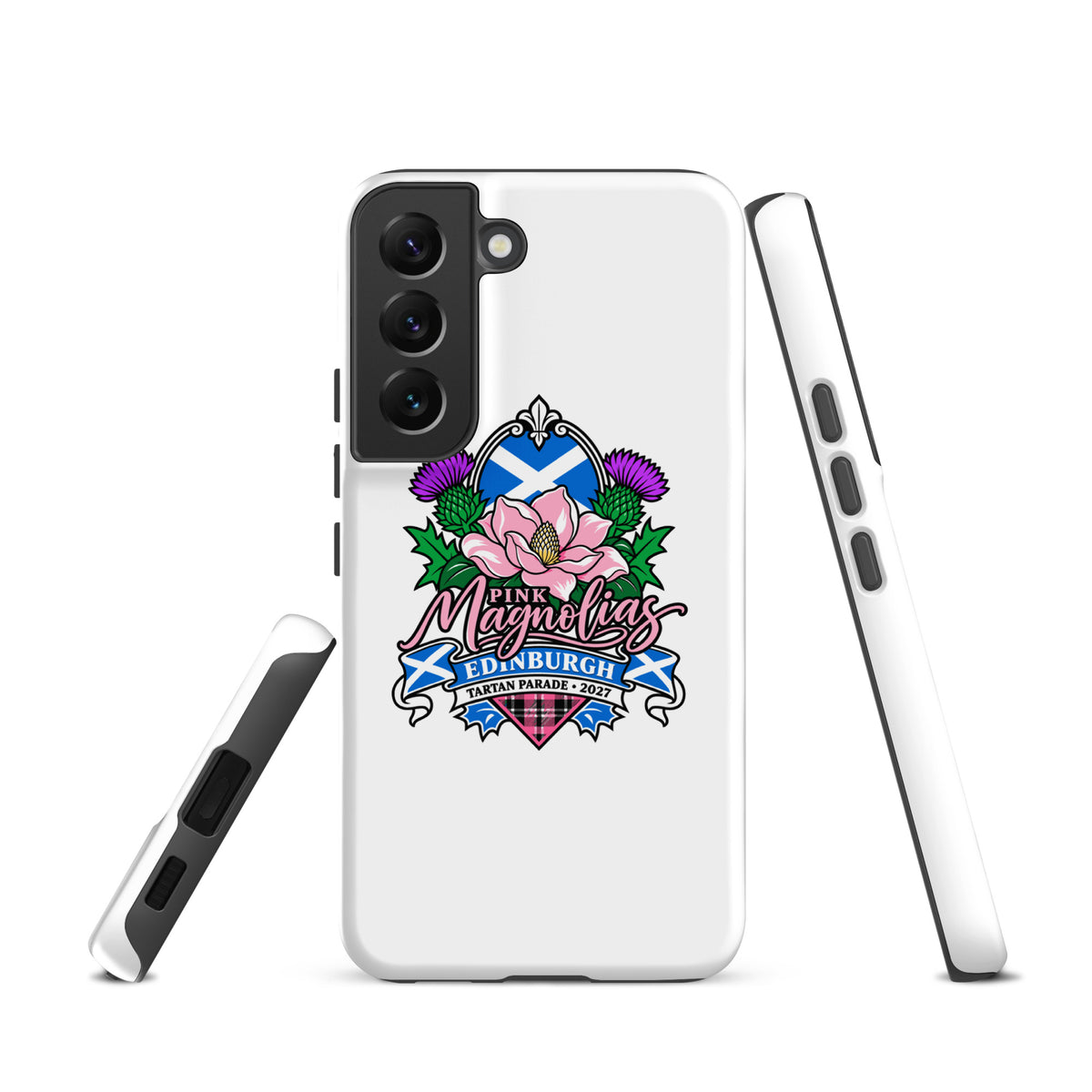 Tough Case for Samsung® | Pink Magnolias Dance | Valor Logo