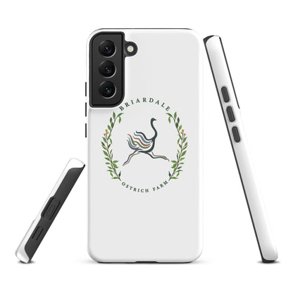 Tough Case for Samsung® | Briardale Ostrich Farm | Crest Logo