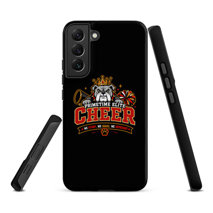 Tough Case for Samsung® | PTE Bulldog Cheer | Crest Logo