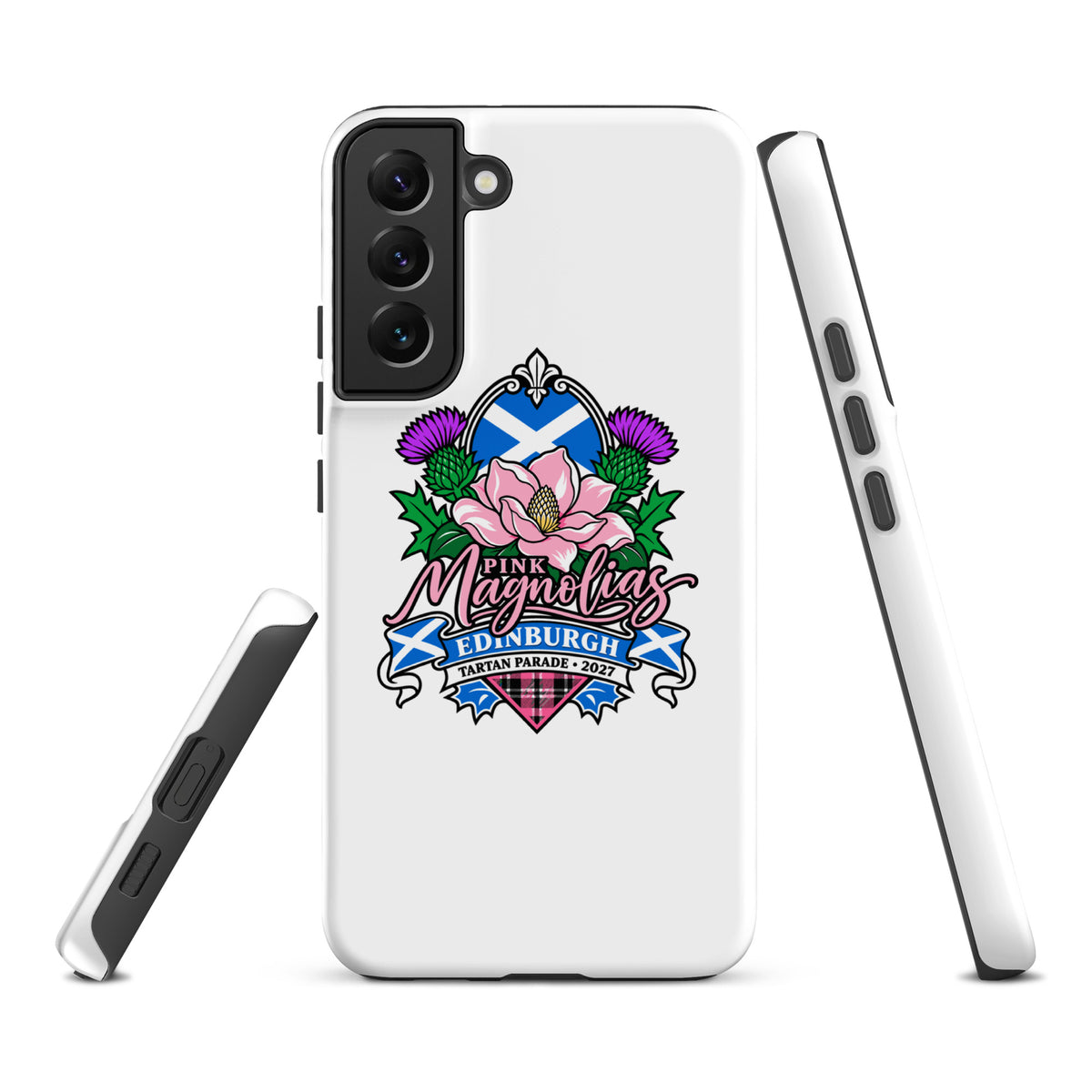 Tough Case for Samsung® | Pink Magnolias Dance | Valor Logo