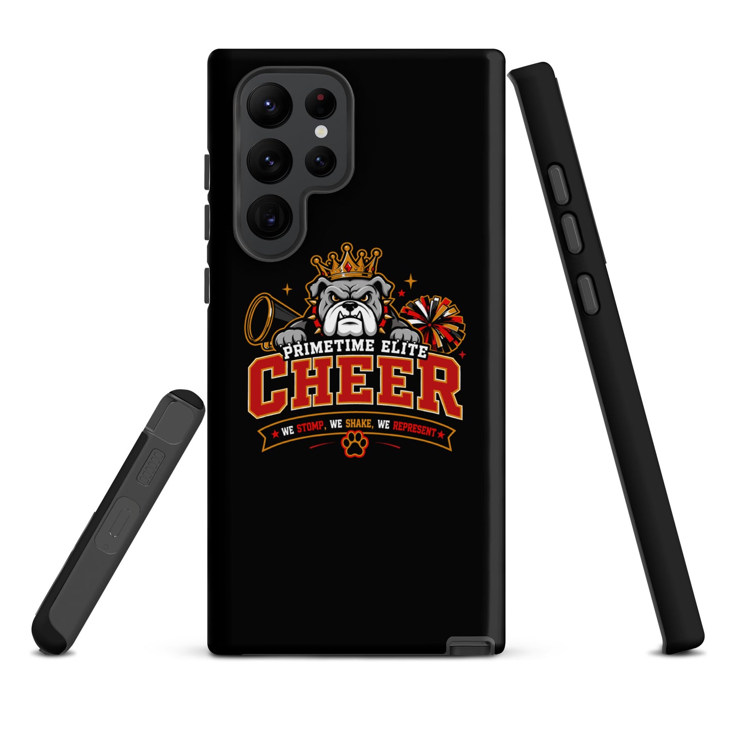 Tough Case for Samsung® | PTE Bulldog Cheer | Crest Logo