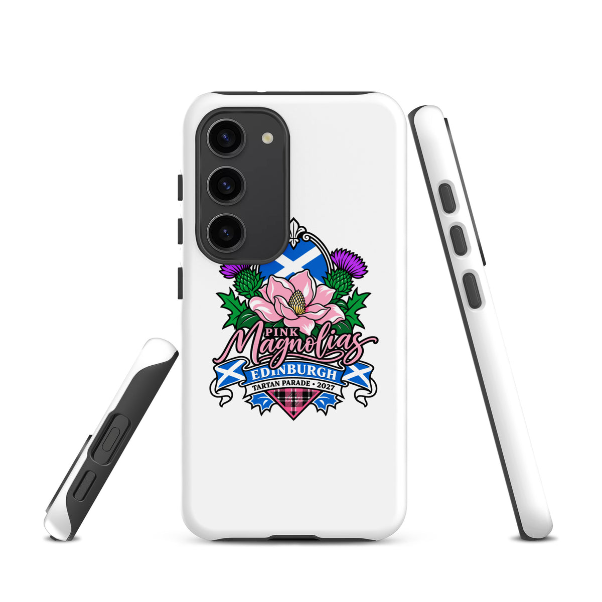 Tough Case for Samsung® | Pink Magnolias Dance | Valor Logo
