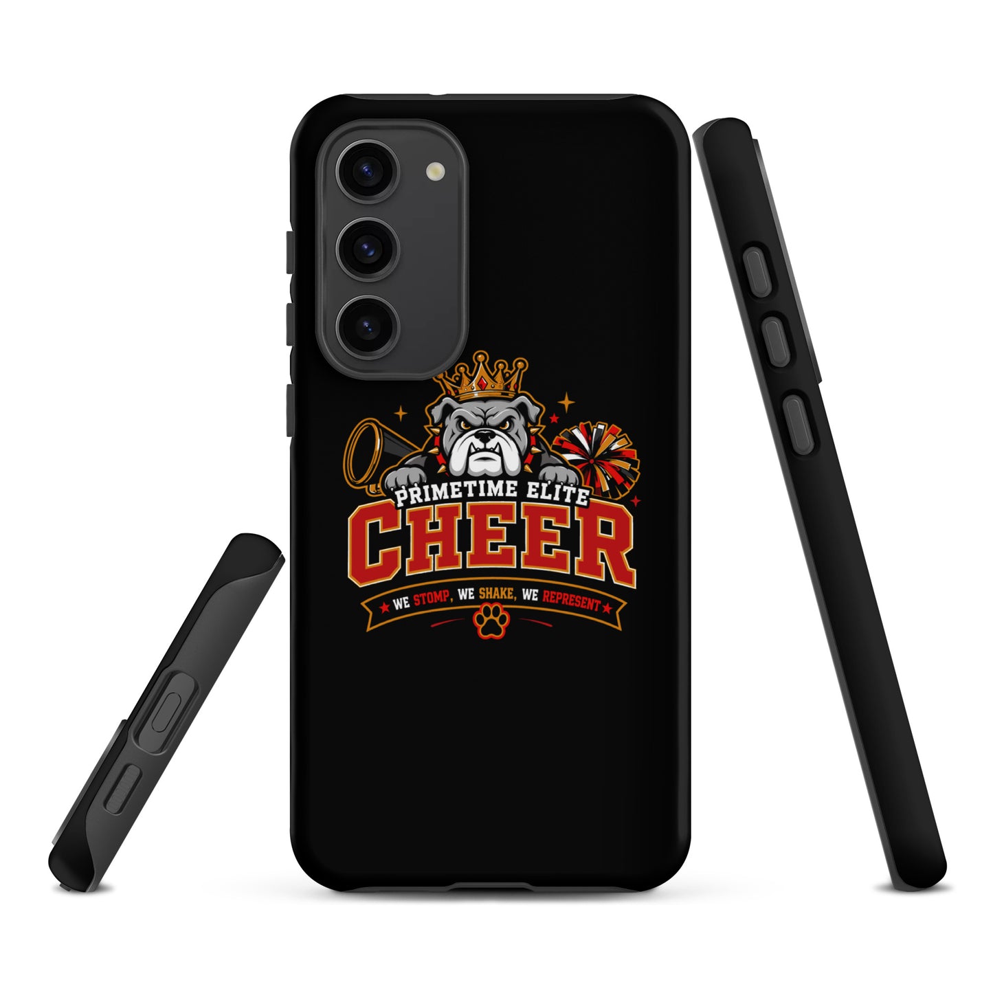 Tough Case for Samsung® | PTE Bulldog Cheer | Crest Logo