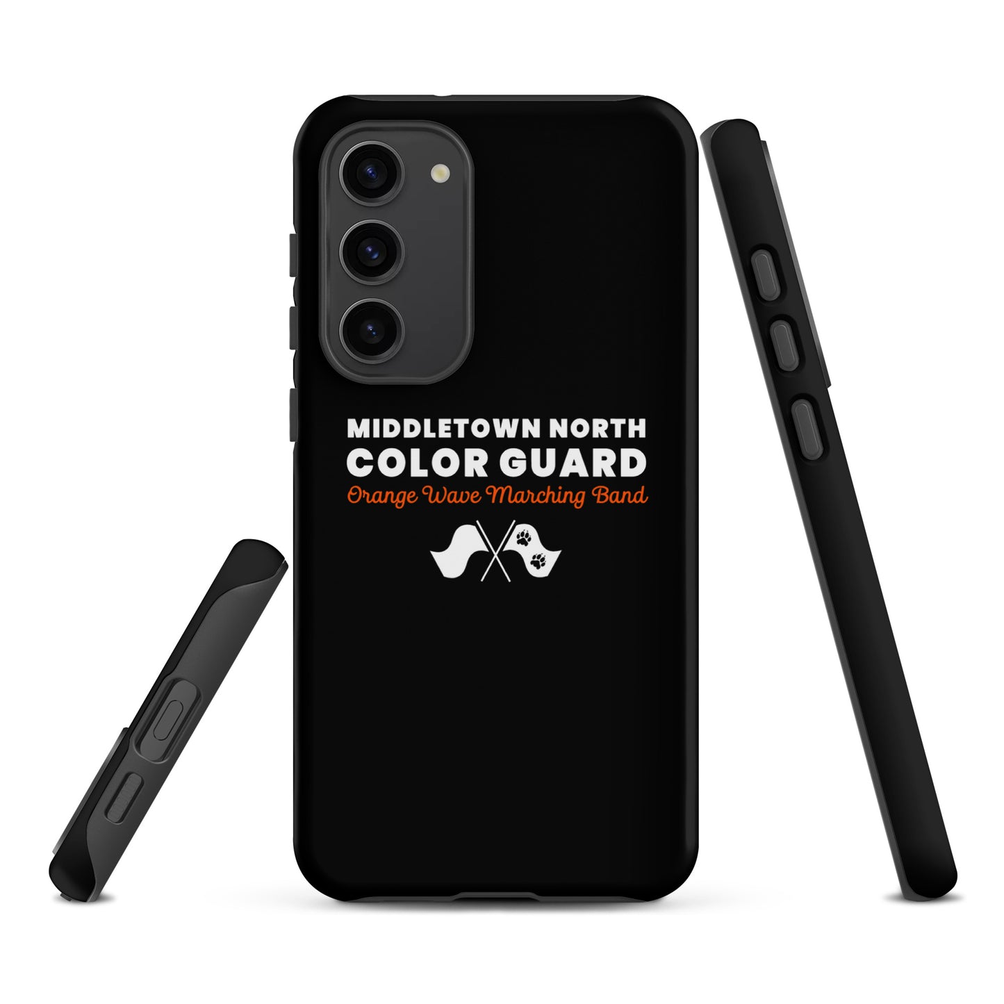 Tough Case for Samsung® | Orange Wave Marching Band | Modern Script Logo