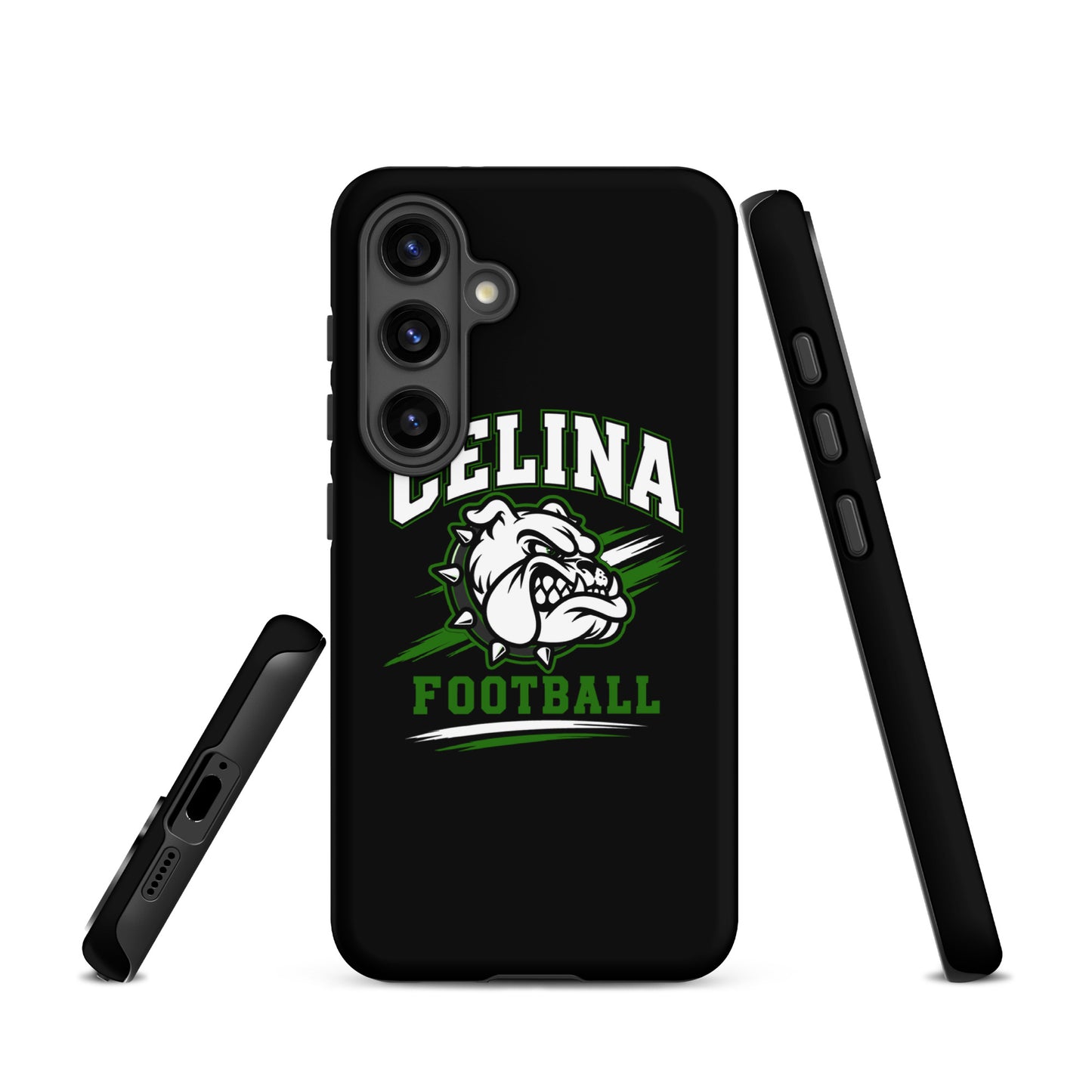 Tough Case for Samsung® | Celina Black Football | Emblem Logo