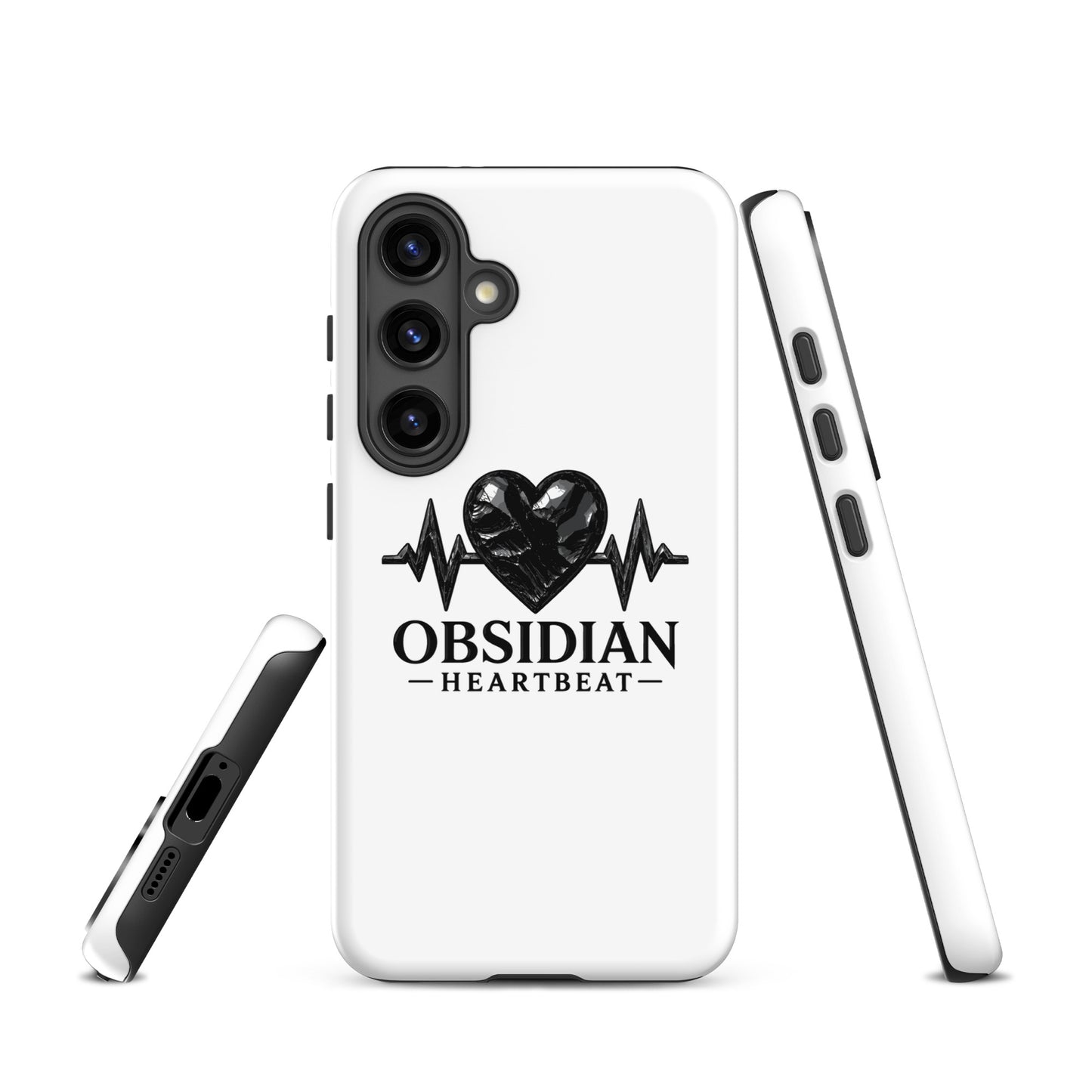 Tough Case for Samsung® | Obsidian Heartbeat | Pulse Athletics Logo