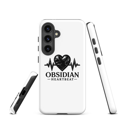 Tough Case for Samsung® | Obsidian Heartbeat | Pulse Athletics Logo
