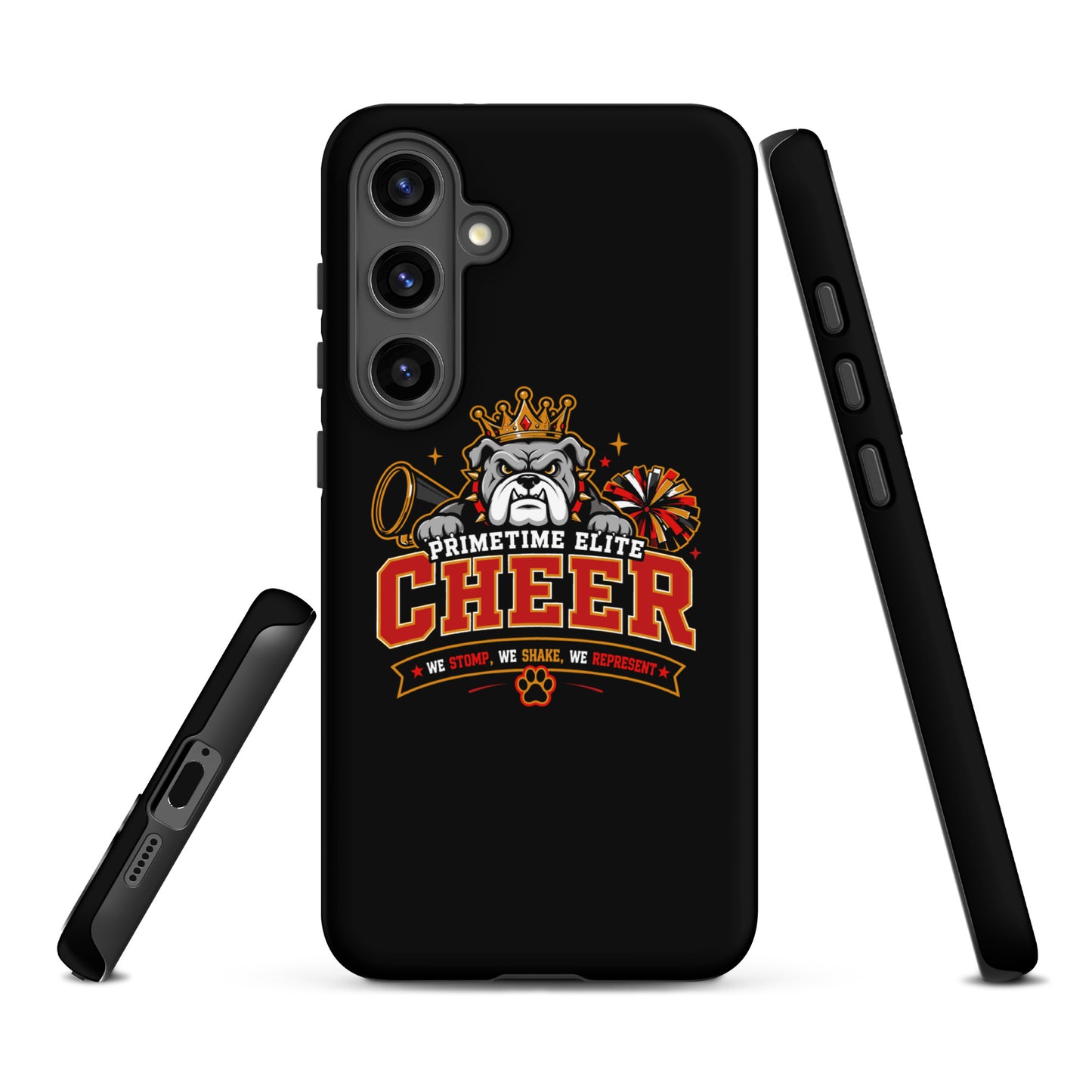 Tough Case for Samsung® | PTE Bulldog Cheer | Crest Logo