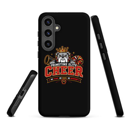 Tough Case for Samsung® | PTE Bulldog Cheer | Crest Logo