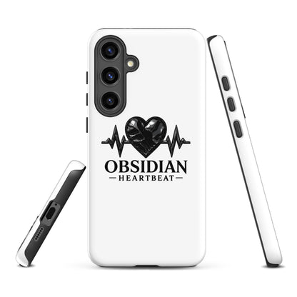 Tough Case for Samsung® | Obsidian Heartbeat | Pulse Athletics Logo