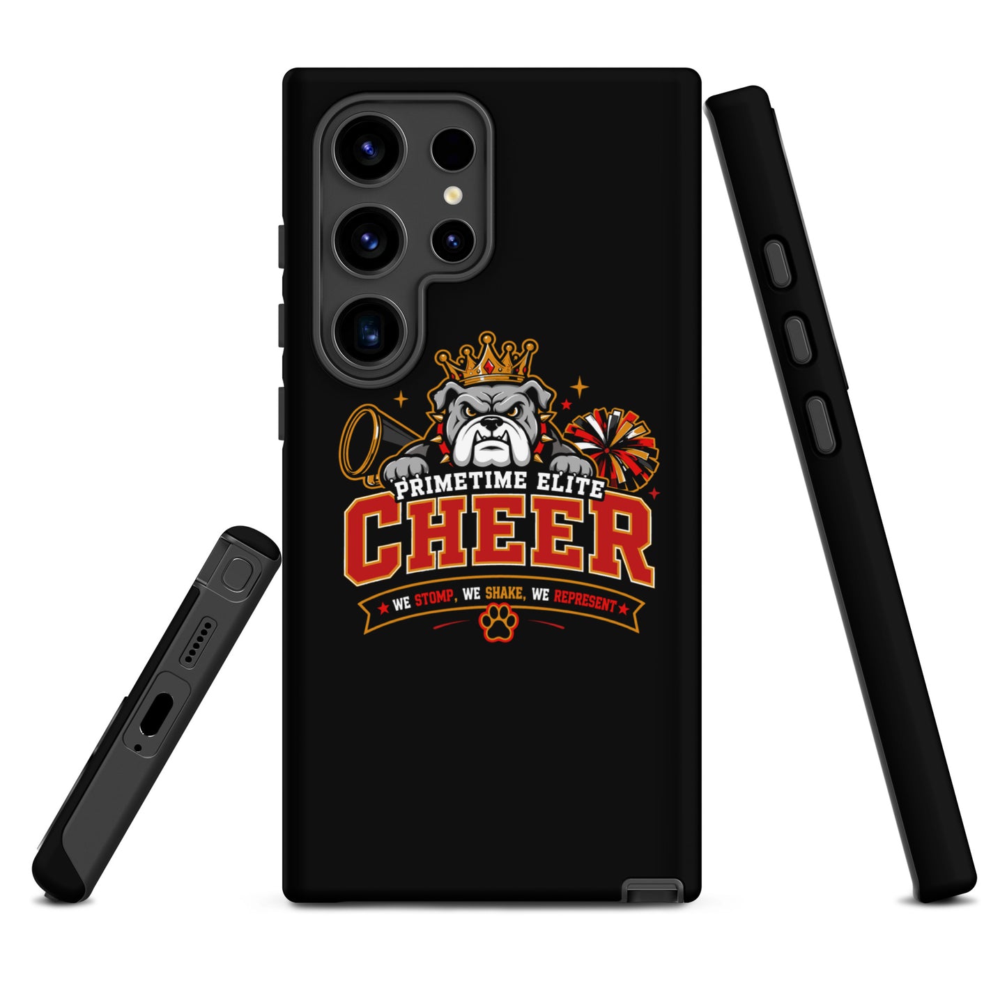 Tough Case for Samsung® | PTE Bulldog Cheer | Crest Logo