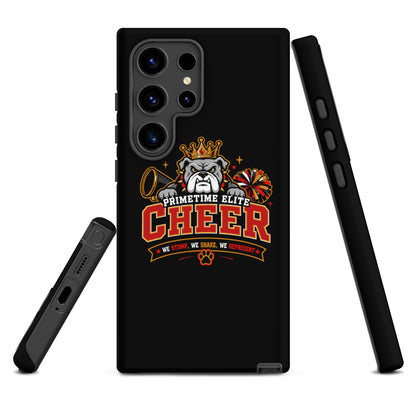 Tough Case for Samsung® | PTE Bulldog Cheer | Crest Logo
