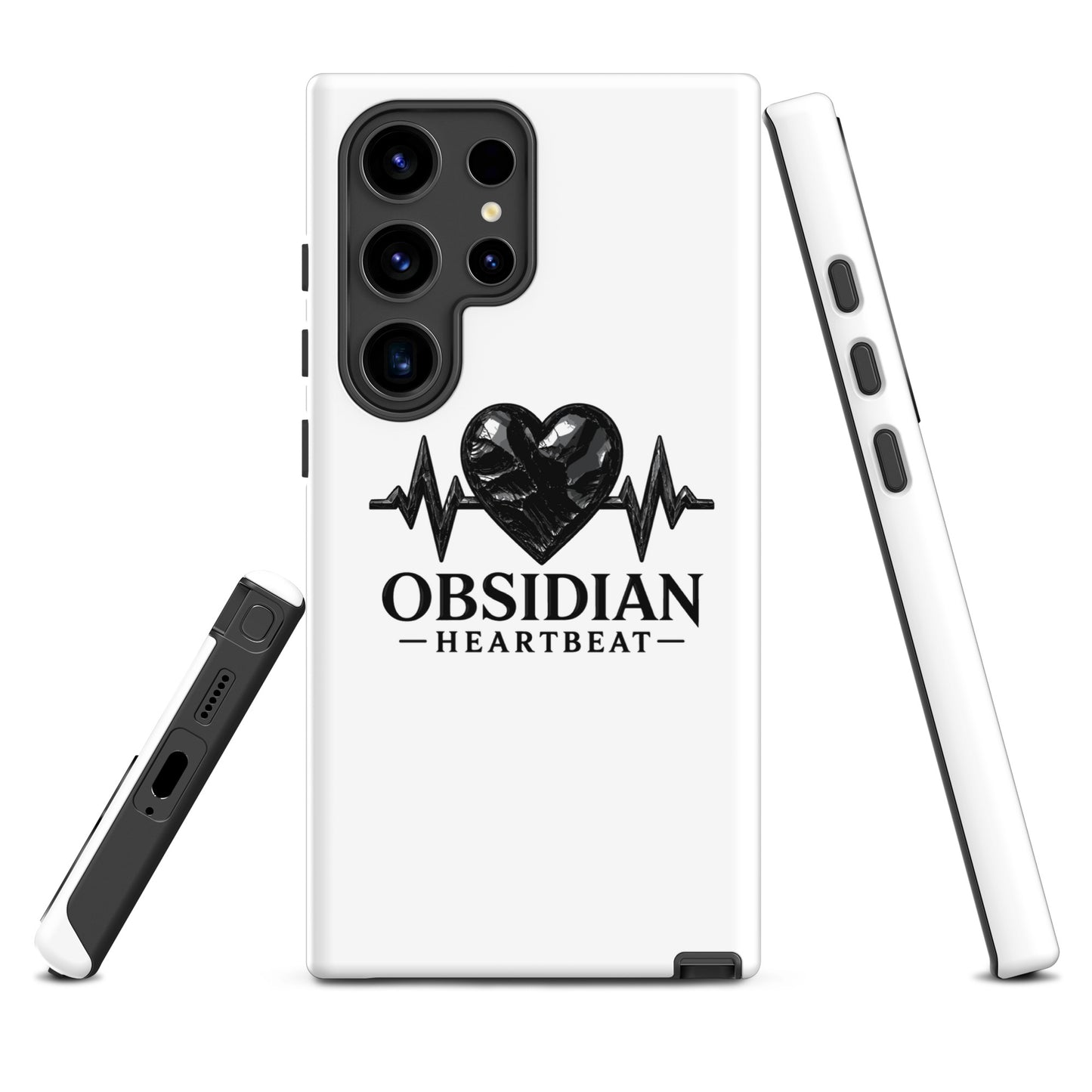 Tough Case for Samsung® | Obsidian Heartbeat | Pulse Athletics Logo