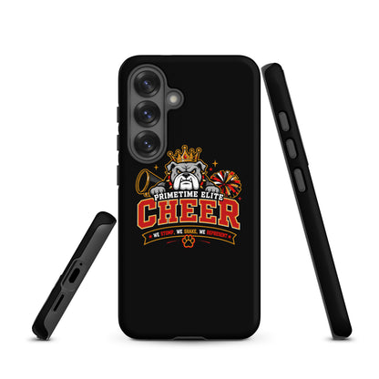 Tough Case for Samsung® | PTE Bulldog Cheer | Crest Logo