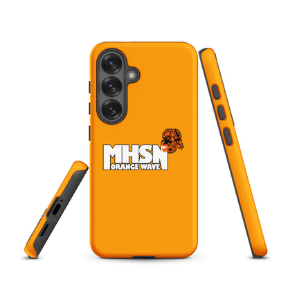 Tough Case for Samsung® | Orange Wave Marching Band | Crest Logo