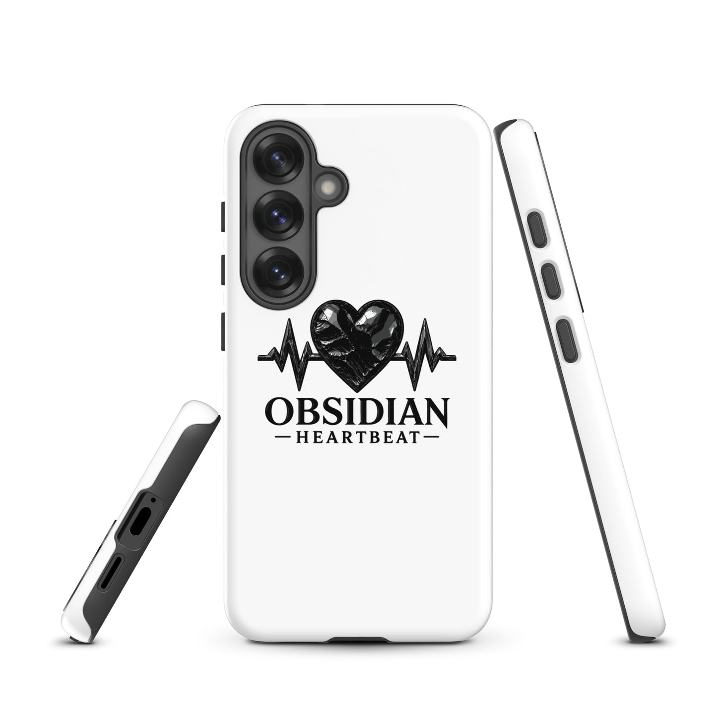 Tough Case for Samsung® | Obsidian Heartbeat | Pulse Athletics Logo