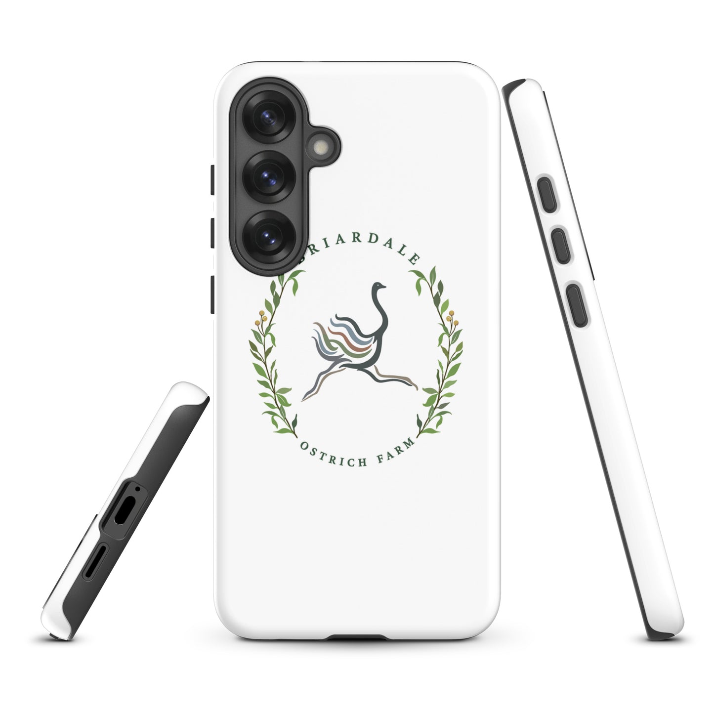 Tough Case for Samsung® | Briardale Ostrich Farm | Crest Logo
