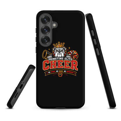 Tough Case for Samsung® | PTE Bulldog Cheer | Crest Logo