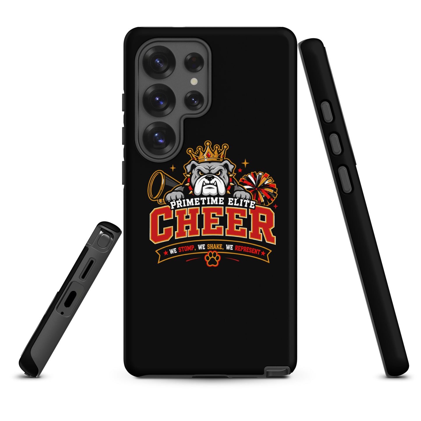 Tough Case for Samsung® | PTE Bulldog Cheer | Crest Logo