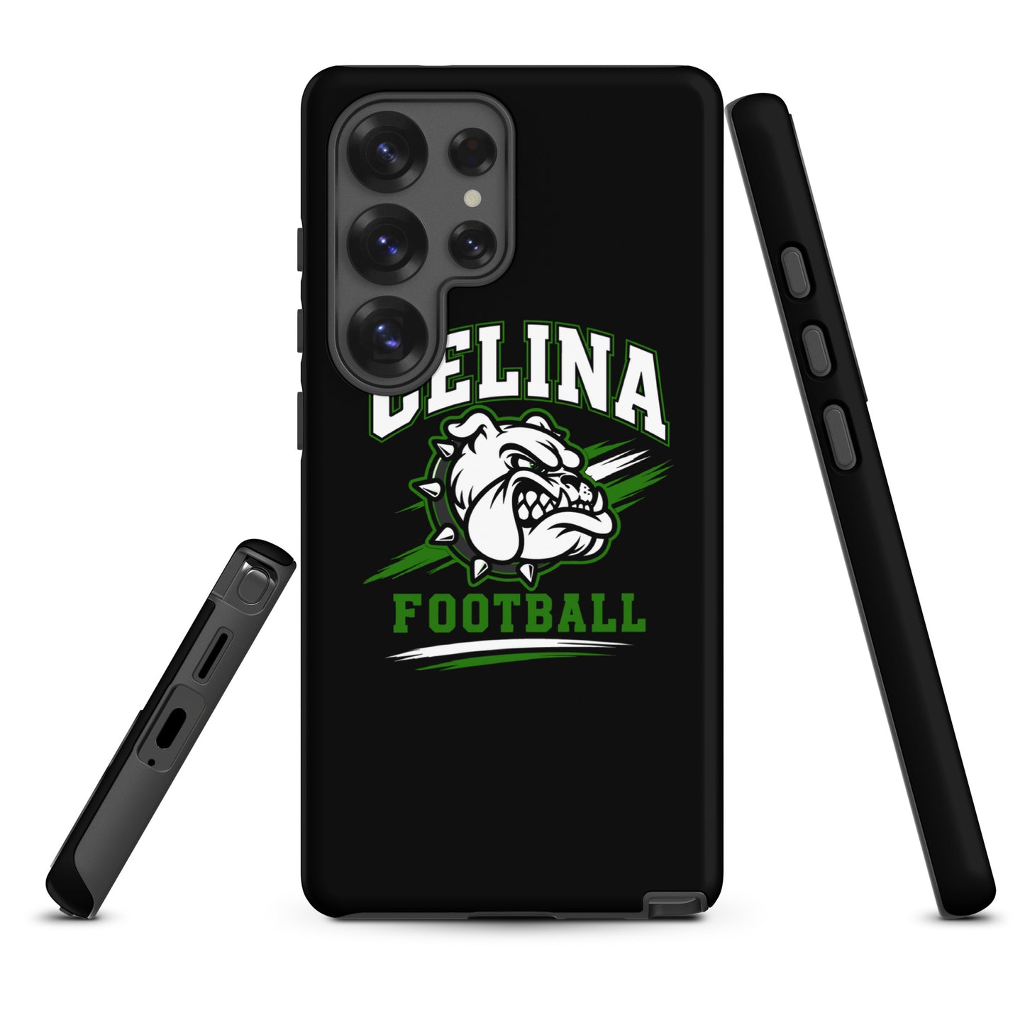 Tough Case for Samsung® | Celina Black Football | Emblem Logo