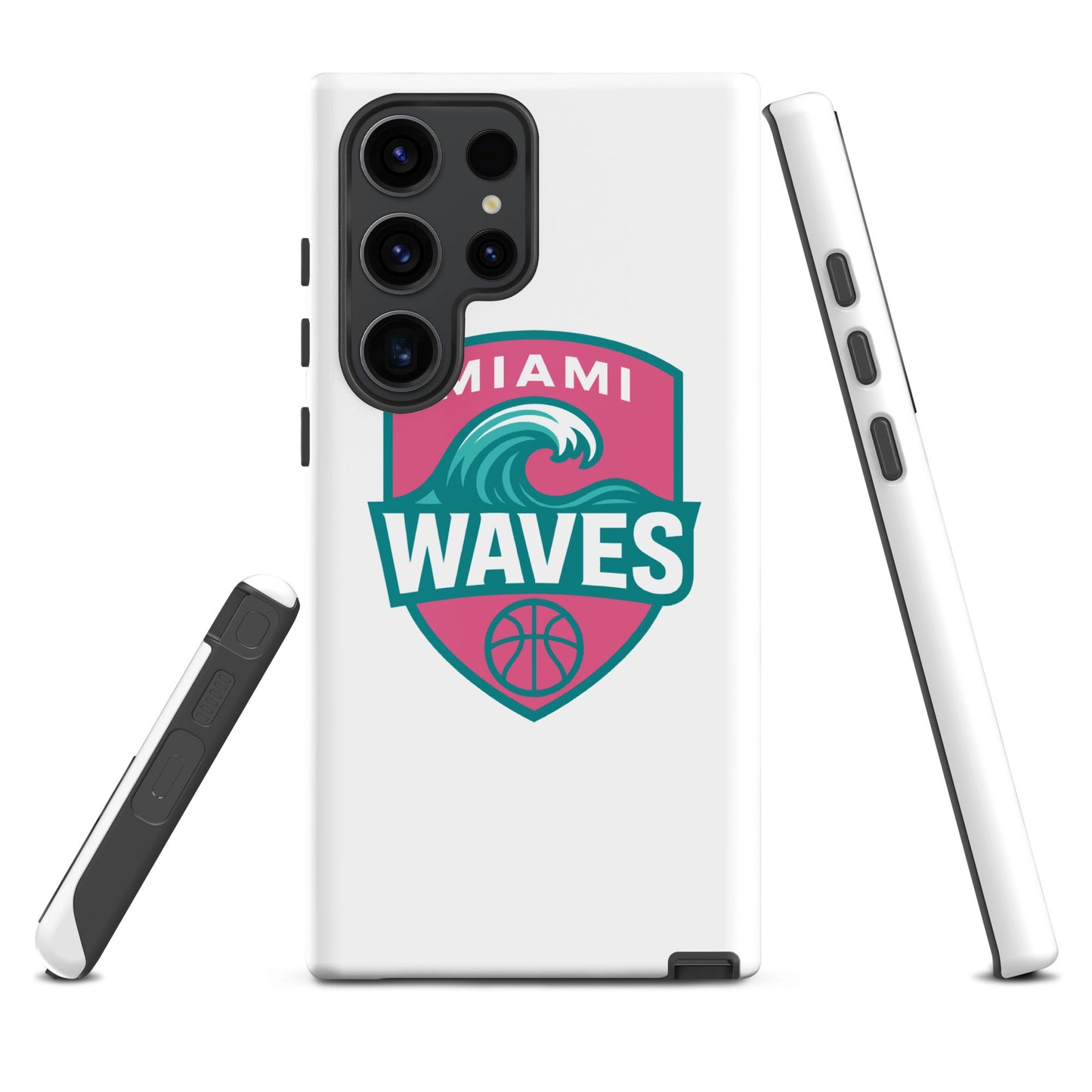Tough Case for Samsung® | Miami Waves | Shield Logo