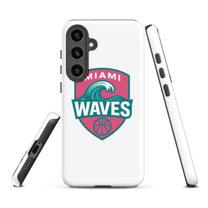Tough Case for Samsung® | Miami Waves | Shield Logo