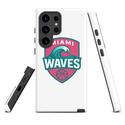 Tough Case for Samsung® | Miami Waves | Shield Logo